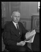 Scott M. Loftin, president of American Bar Association, Los Angeles, 1935