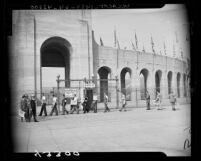 A.F.L. picketing the Los Angeles Rams-Detroit Lions game in Los Angeles, Calif., 1946