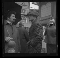 Robert Redford advocating against the demolition of Santa Monica Pier while filming "The Sting" on the pier. A. 1973