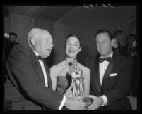 Robert O'Donnell, Jennifer Jones, and William Holden, Beverly Hills, 1955