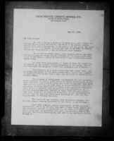 Letter from C. C. Julian of the New Monte Cristo Mining Co. to its stockholders dated 21 May 1929, probably photographed 1929-1933