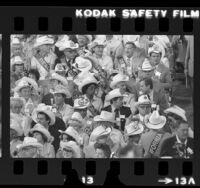 California delegates wearing cowboy hats at the 1980 Republican National Convention in Detroit, Mich