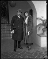 Frederick and Marcia von Reichenberg make their new home in Bel Air, Los Angeles, 1935