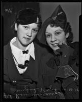 Sisters Rose Guarasci and Angelina Gaurasci Kyrk, Los Angeles, 1935