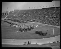 Thousands gather for Memorial Day festivities at the Coliseum, Los Angeles, 1934