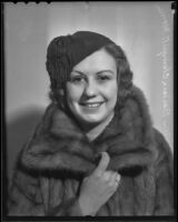 Barbara Hallam Clampitt, formerly Mrs. Barbara Clampitt Morrison, Los Angeles, 1936