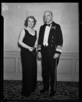 Couple attending a Navy Ball, Los Angeles, 1934