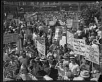 Hunger strike, Los Angeles, 1930