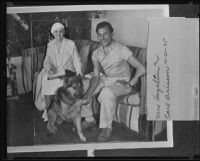 Mrs. Hazelton and Carl Brisson, Los Angeles, 1935