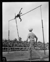 Pole vaulter Ralph Smith, [Lincoln, Nebraska?, 1927?]