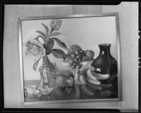 Jeanette Johns' still life painting, Los Angeles, 1935