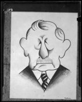 Caricature of R. W. Pridham by Miguel Covarrubias, 1925