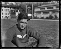 Ralph Hill at an Olympic Club track meet, Los Angeles, 1932