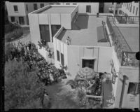 Kate Page Crutcher Building at the Childrens Hospital, viewed during its dedication, Los Angeles, 1934