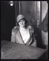 Floy Biffle, witness in the Alexander Pantages trial, Los Angeles, 1929