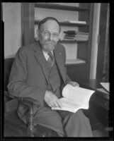 F. C. S. Schiller, professor of philosophy at the University of Southern California, Los Angeles, 1935