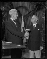 Judge William Ransom and Scott M. Loftin of the American Bar Association, Los Angeles, 1935