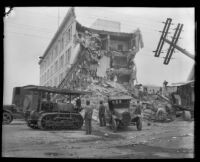 Earthquake-damaged San Marcos Building, Santa Barbara, 1925