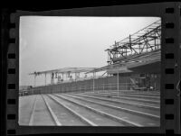 Final phases of construction at Santa Anita race track, Arcadia, ca. 1934