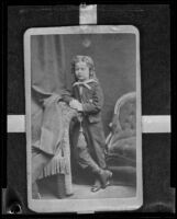 Samuel T. S. Doncyson as a child actor (original circa 1871), copy print 1935