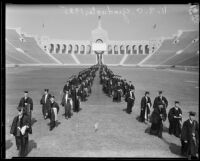 University of Southern California graduation, Los Angeles Memorial Coliseum, Los Angeles, 1935