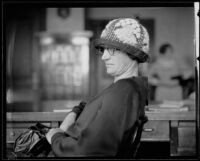 Unidentified woman in Kid McCoy murder case, Los Angeles, 1924