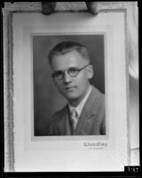 Portrait of assailant William Hardy, Los Angeles, copy print, 1935