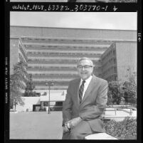 Dr. Sherman Mellinkoff, Dean of UCLA medical school, 1986