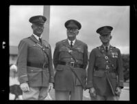 Major General Malin Craig inspects Sixty-third Coast Artillery (antiaircraft) at Fort MacArthur, San Pedro, 1930s