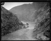 View of Dalton Canyon below the dam, Glendora (vicinity), ca. 1929