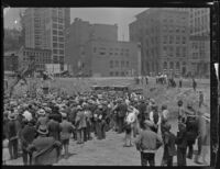 Groundbreaking ceremony for State Building on Spring and First streets, Los Angeles, 1930