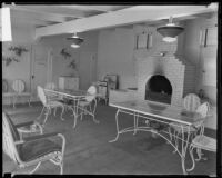 A section of Arthur F. Brough's outdoor living room, Beverly Hills, 1935