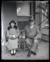 British Field Marshal Viscount Allenby and Lady Allenby during a visit, Los Angeles, 1928