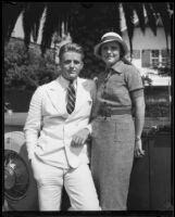 Elliott Roosevelt and Ruth Googins Roosevelt shortly after their marriage, Santa Monica, 1933