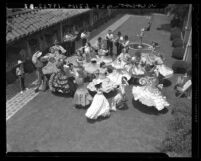 Spanish dancers at San Gabriel Mission Fiesta, Calif., 1940