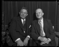 William Whitwell and retired Detective Lieutenant E. C. King, Los Angeles, 1934