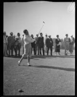 Unidentified golfer at the Los Angeles Open, 1933