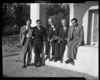 California Writers' Guild meeting participants, Occidental College, Los Angeles, 1932