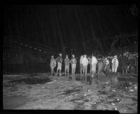 Fallen bridge over the Los Angeles River [?], [Los Angeles?], 1927