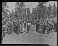 Crowd at the Iowa Picnic in Lincoln Park, Los Angeles, 1936