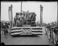 Declaration of Independence float at the Pageant of Liberty, Los Angeles, 1926