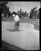 Unidentified golfer at the Los Angeles Open, 1934