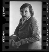 Playwright Edward Albee, portrait, 1975