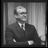 Jesse Dukeminier, UCLA Law professor, at press conference for his proposal to create statute to routinize organ removal from dying patients, 1968