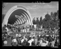 Lutheran pageant and gathering at Hollywood Bowl in Los Angeles, Calif., 1948