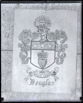 Coat of arms for the "House of Douglas" that was used by hoaxer Robert Andrews, Los Angeles, 1924