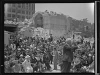 Contents of 1888 County Courthouse cornerstone revealed, Los Angeles, 1936