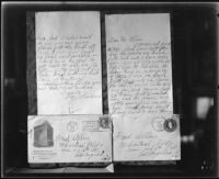 Letter from murder victim Fay Sudow to Fred Allen (Alfred W. Allen), 1920