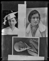 Portrait photographs of Thomas Nixon Carver, Phyllis Steger, and ...