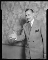 Hotel manager and boxing promoter Henry F. Stumme, 1926